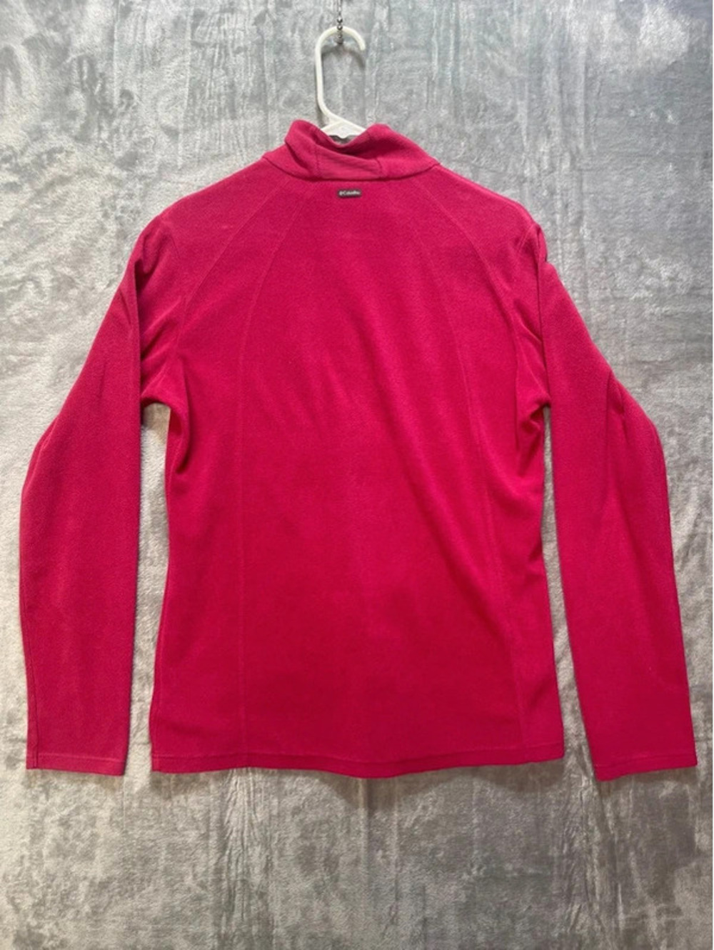 Columbia Women's Fleece Pullover Half-Zip Pink Large - Picture 2 of 9